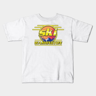 Ski Washington logo Kids T-Shirt